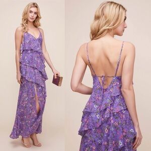 ASTR The Label Purple Ruffle Dress